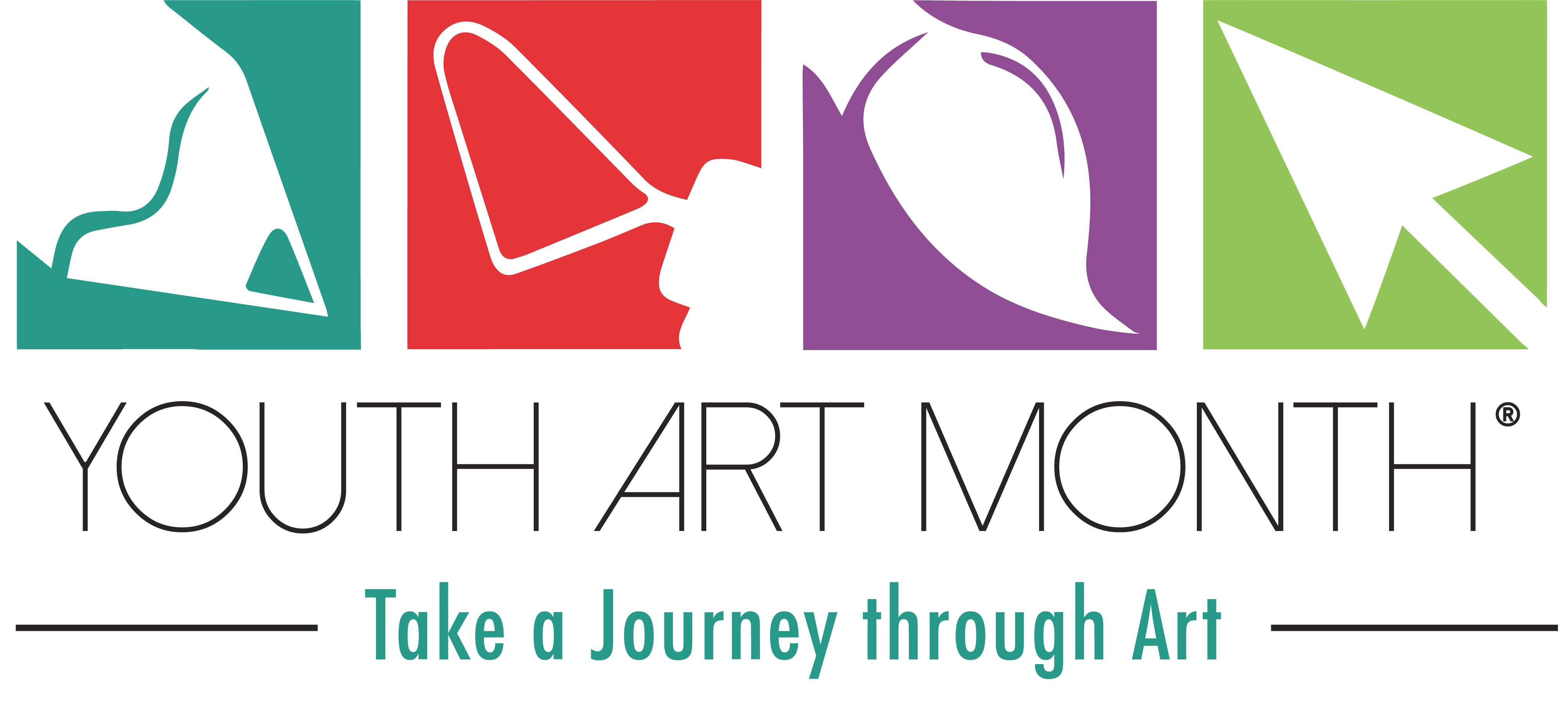 YAM logo Youth Art Month Logo